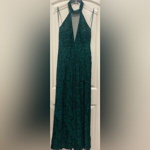 Hunter Green sequins dress/Gown.